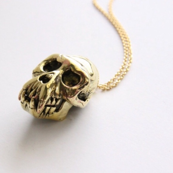Jewelry - Golden Monkey Skull Necklace
